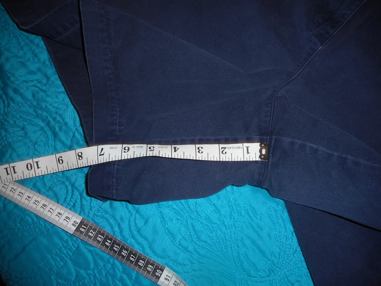 Lauren Ralph Lauren Womens Flat-Front Walking Chino Casual Shorts Size 22W Navy - Thumbnail 7