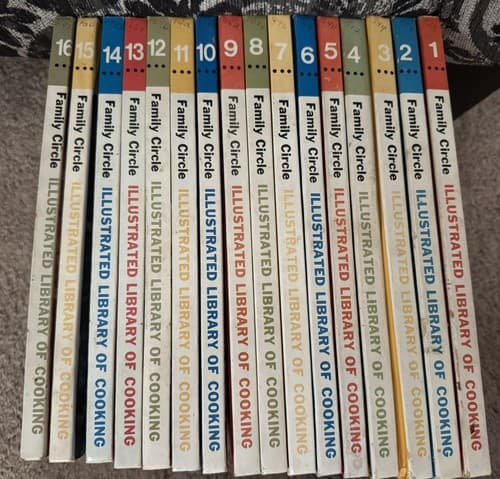 Family Circle Illustrated Library of Cooking Volumes 1-16 Complete Set 1972
