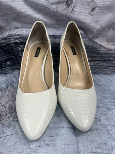 Alex Marie~Viola~9.5m Womens white heeled pump with box~pre-owned - Thumbnail 2