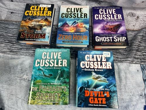 Lot of 9 Clive Cussler Books~ Kurt Austin Series - Thumbnail 2
