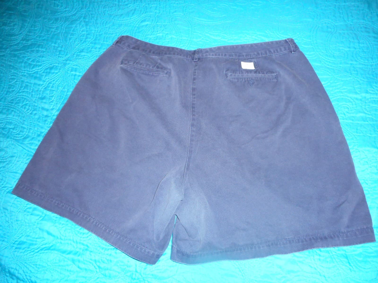 Lauren Ralph Lauren Womens Flat-Front Walking Chino Casual Shorts Size 22W Navy - Thumbnail 3