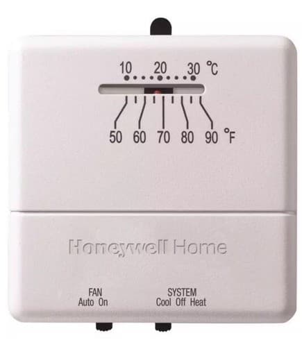 Honeywell CT31A1003 series heat and cool thermostat non programable low voltage
