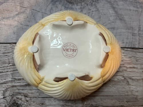 Vintage Vietri Italy Lidded soup Bowl Majolica With Lobster~Rare 8”x6” - Thumbnail 7