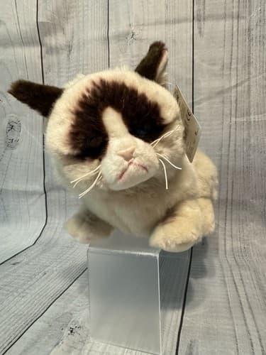 9.5" Grumpy Cat Siamese Gund Stuffed Soft Animal Gray Eyes Plush 4040133