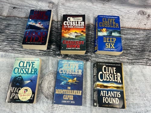 Lot of 18 Clive Cussler Hardcover & paperback Books~ Dirk Pitt Series - Thumbnail 4