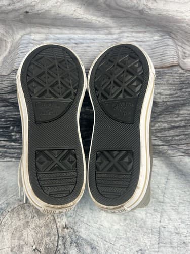 Converse All Star High Top Metallic Gold Sneakers-worn once~size 3 - Thumbnail 8