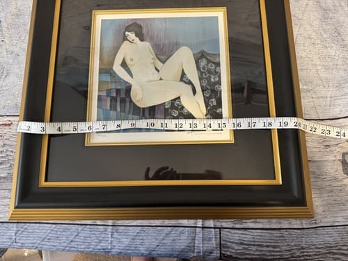 Itzchak Tarkay Nude Custom Framed Limited #326/450 signed Print "Free Spirit" - Thumbnail 7
