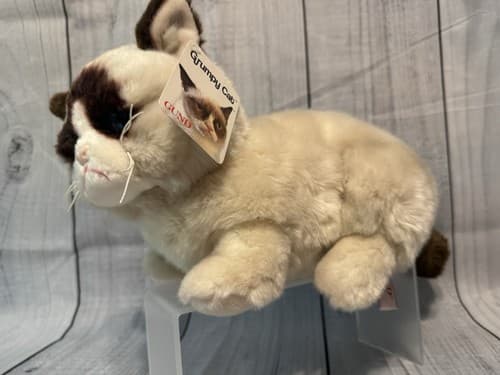 9.5" Grumpy Cat Siamese Gund Stuffed Soft Animal Gray Eyes Plush 4040133 - Thumbnail 3