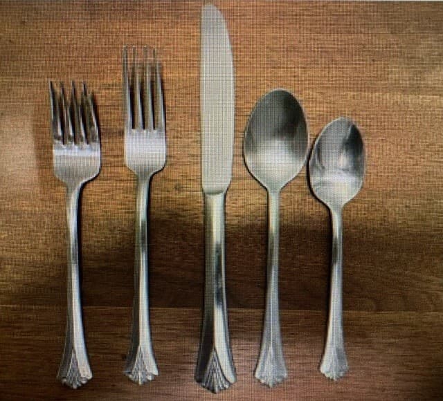 Pfaltzgraff ASHCROFT Stainless Steel Plume Glossy Silverware CHOICE Flatware