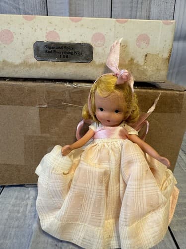 Vintage Nancy Ann Storybook Dolls #158 Sugar and Spice-Bisque face and limbs - Thumbnail 5