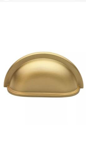 *LOT OF 10* GlideRite 3 in. Classic Satin Gold Cup Handle Cabinet/Drawer Pull