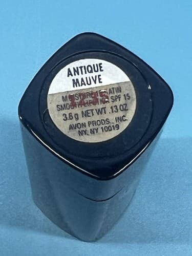 Avon Satin Moisture Lipstick Spf 15 Antique Mauve New Old Stock 2000 3.6g .13oz - Thumbnail 2