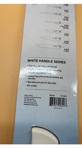 Mercer Culinary Ultimate White 12-Inch Chef's Knife M18150 - Thumbnail 3