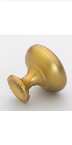 10 Pack GlideRite 1-1/8" Classic Round Cabinet Knob Satin Gold 5411-SG-1 - Thumbnail 2