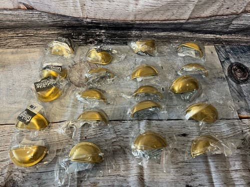 *LOT OF 10* GlideRite 3 in. Classic Satin Gold Cup Handle Cabinet/Drawer Pull - Thumbnail 4