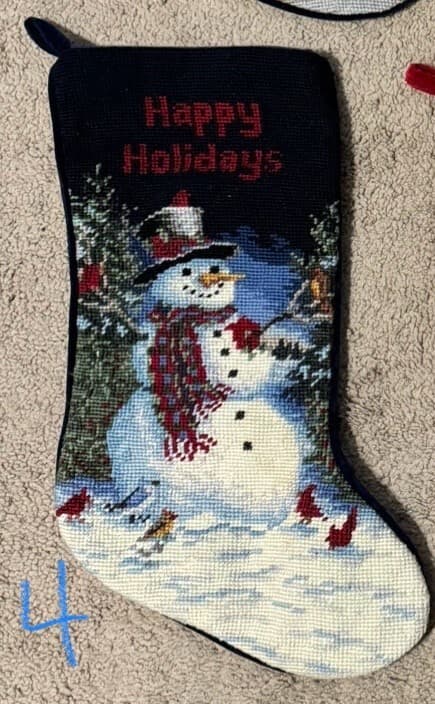 BEAUTIFUL NEEDLEPOINT CHRISTMAS STOCKINGS - CHOICE - Thumbnail 6