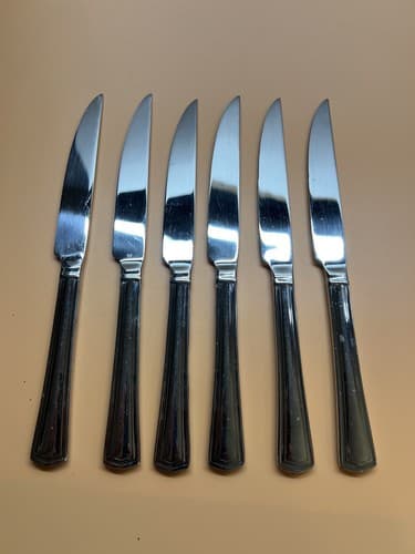 6 Reed & Barton Steak Knife knives Walden series design