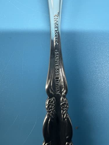 Rogers Co DREAM ROSE Flatware ROSE BUD Stainless Korea Set 5pc place setting - Thumbnail 4