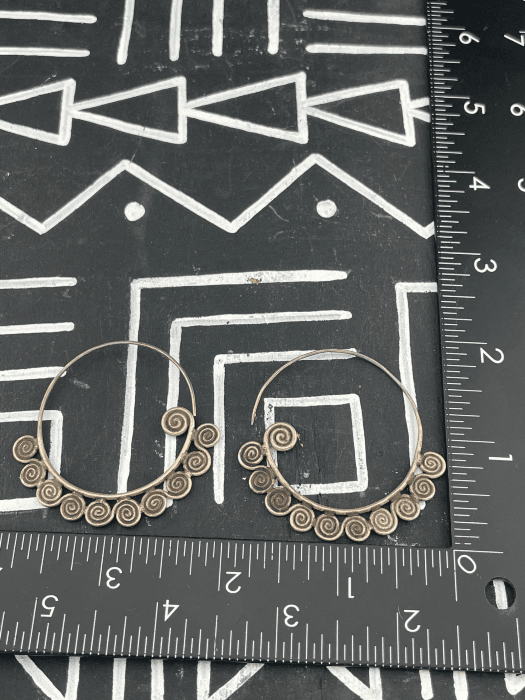 Handmade Sterling Silver Spiral Hoop Earrings Artisan Wirework Statement Earring - Thumbnail 14