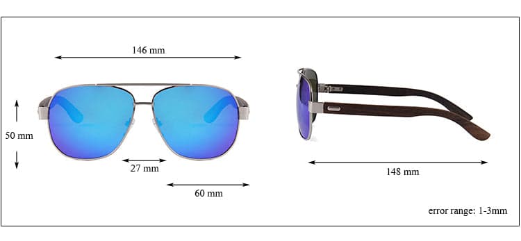 Tucci Aviator Sunglasses - Black - Thumbnail 11