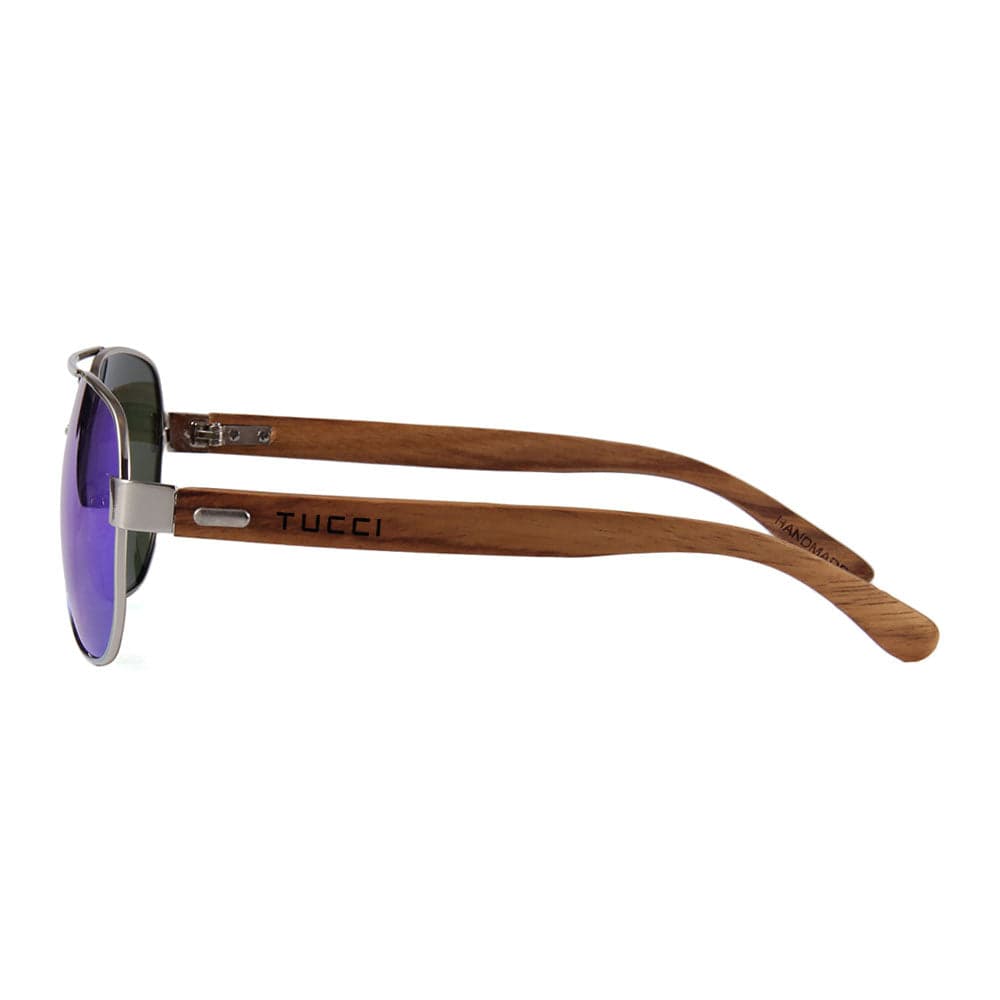 Tucci Aviator Sunglasses - Black - Thumbnail 9