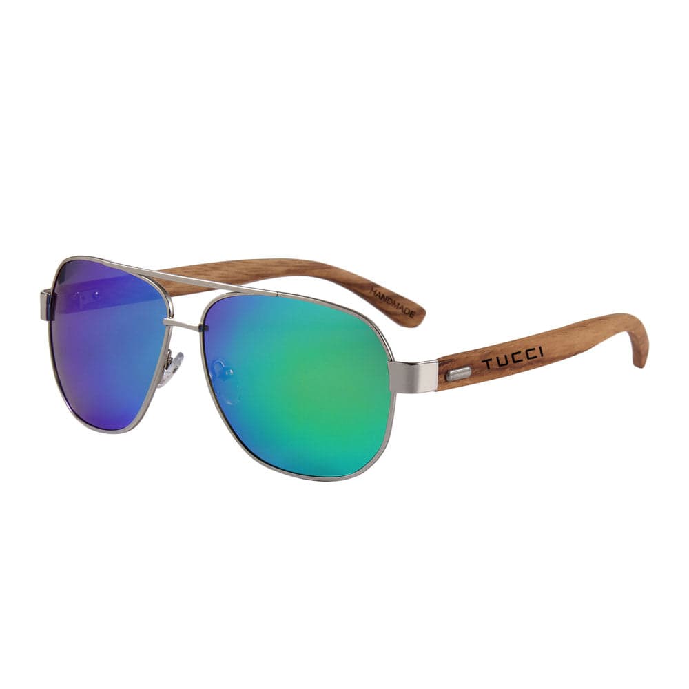Tucci Aviator Sunglasses - Black - Thumbnail 8