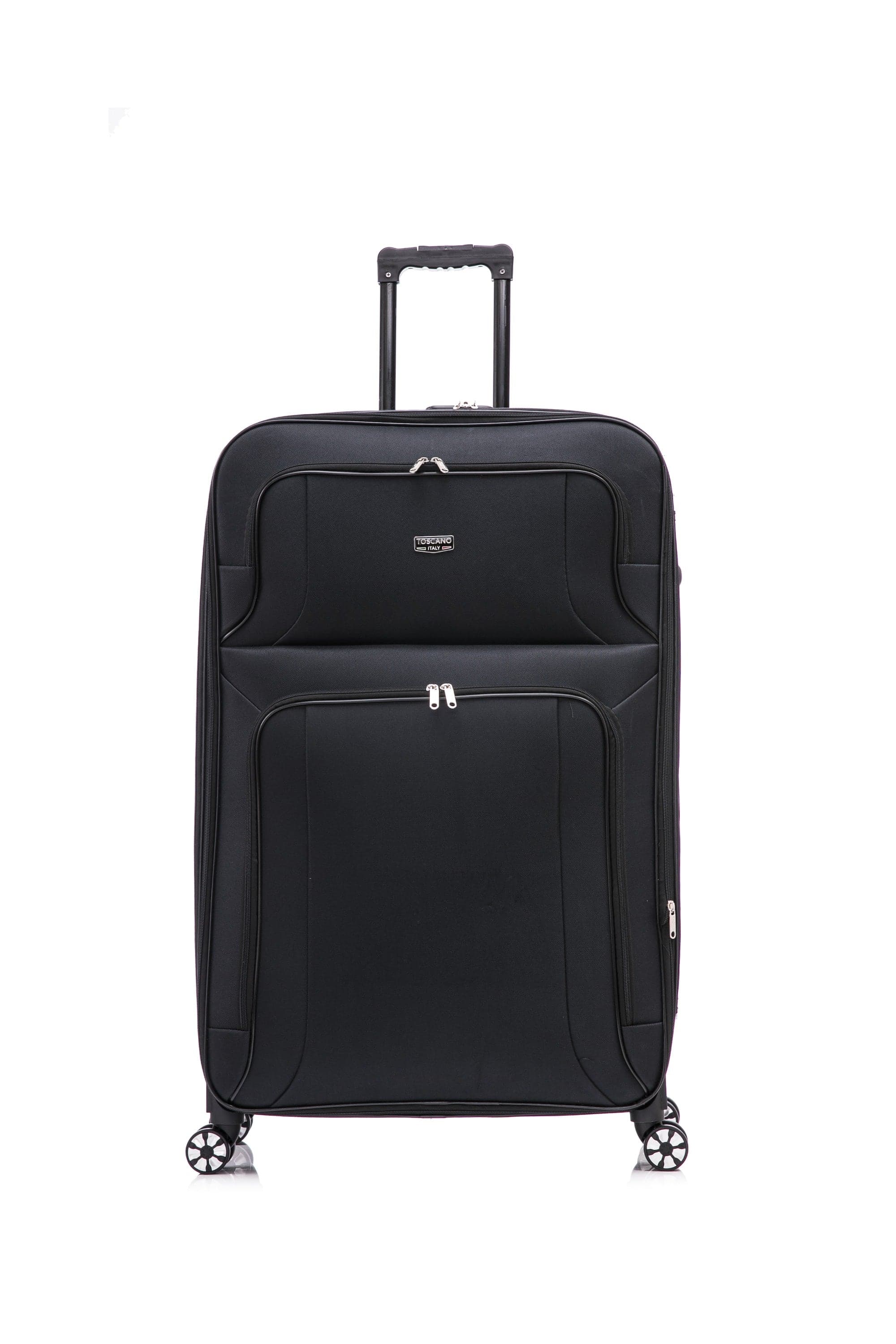 Toscano Gestore 2-Piece Soft-Side Luggage Set - Dark Grey - Thumbnail 8