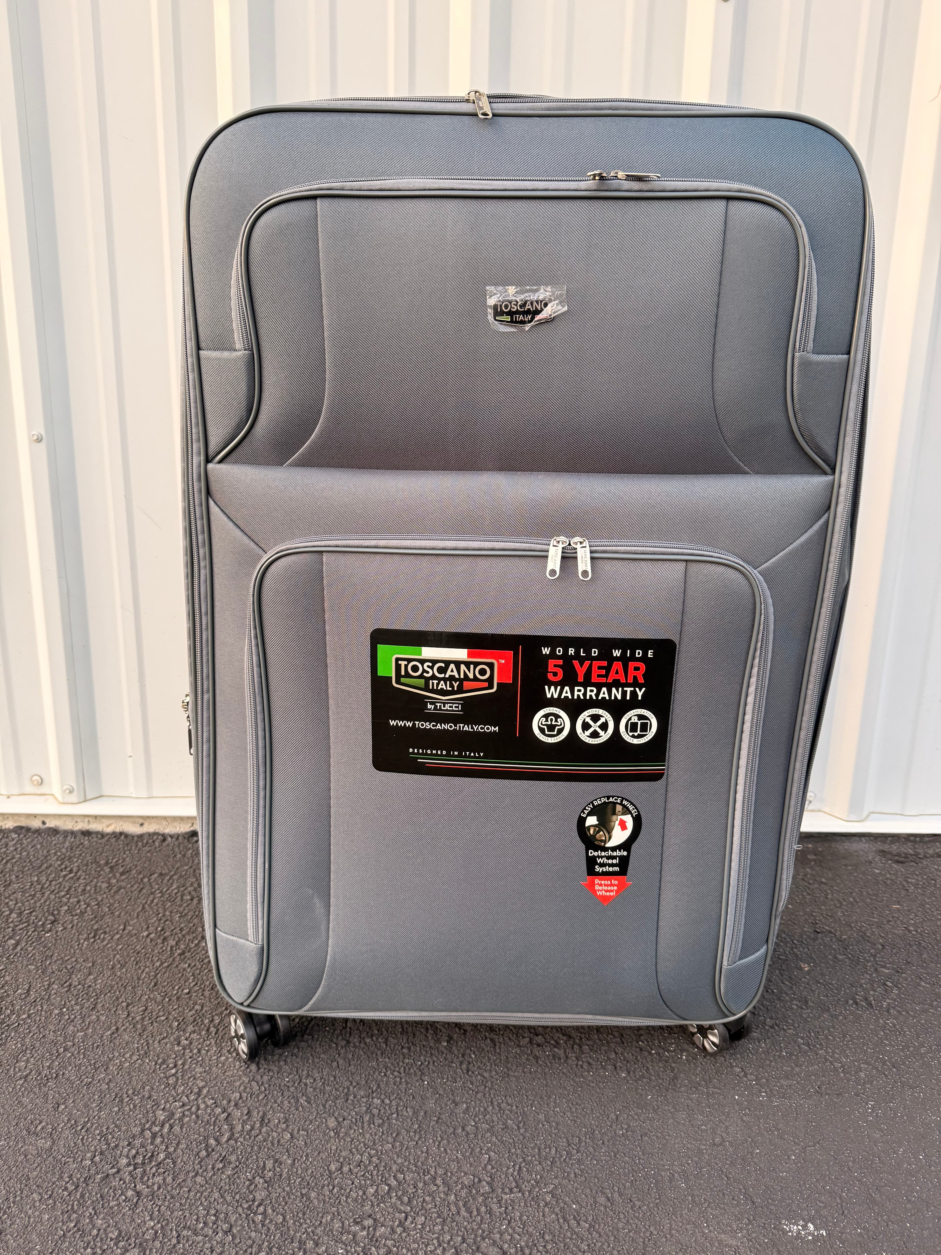 Toscano Gestore 2-Piece Soft-Side Luggage Set - Black