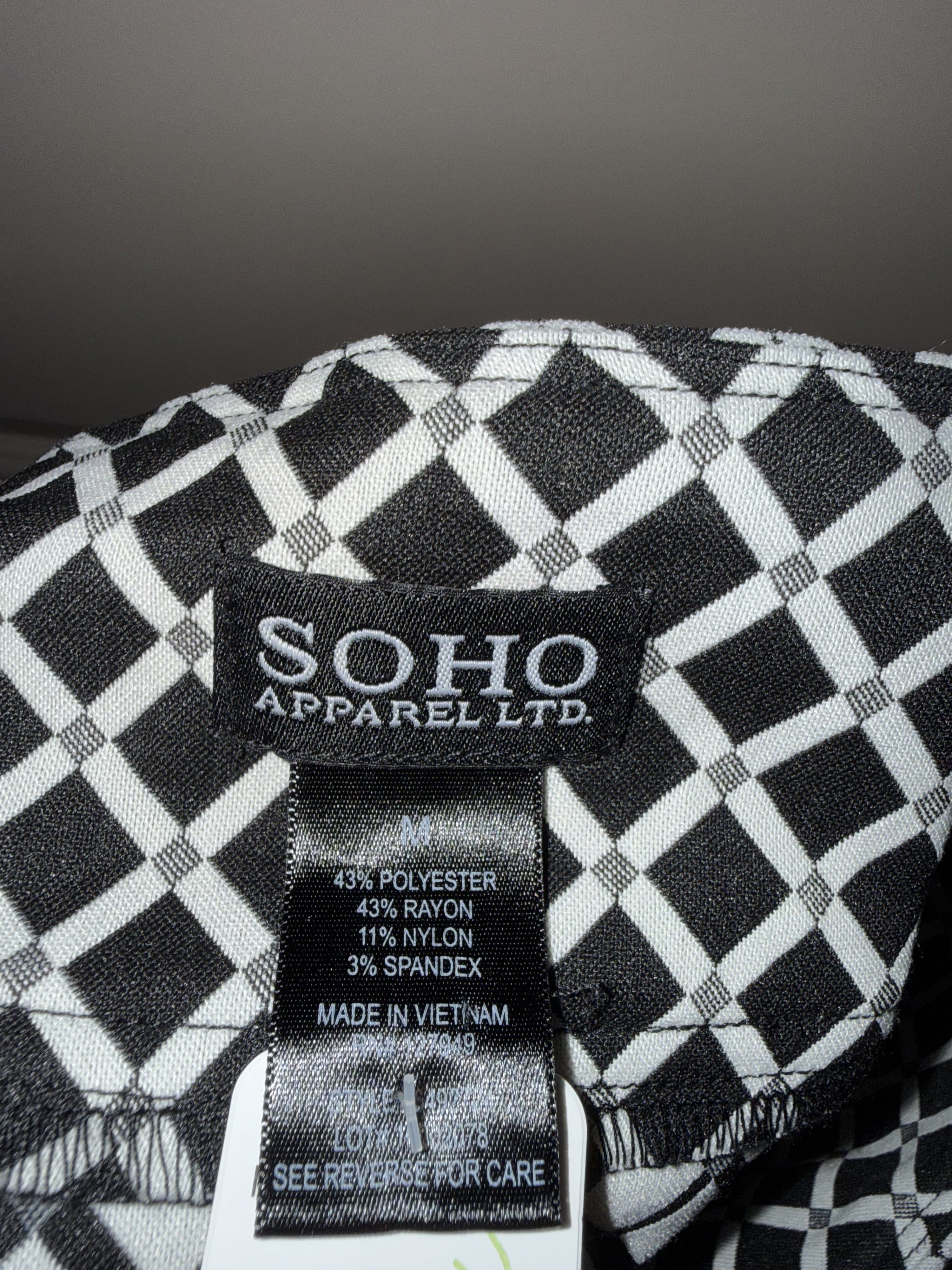 Soho Apparel Black & White Pencil Skirt M - Thumbnail 3