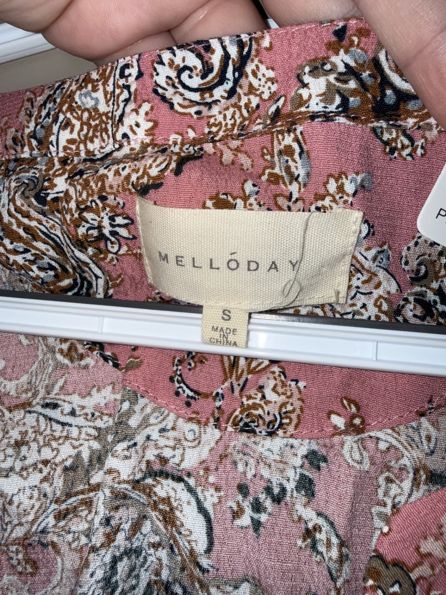 Melloday Paisley Print Dress Size S - Thumbnail 3