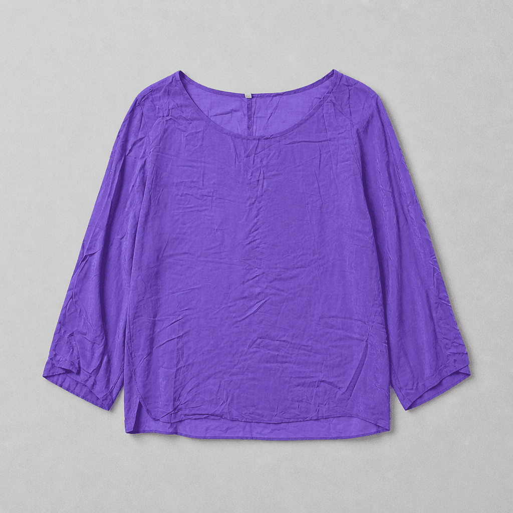 Women's Purple 3/4 Sleeve Blouse 5XL NWOT
