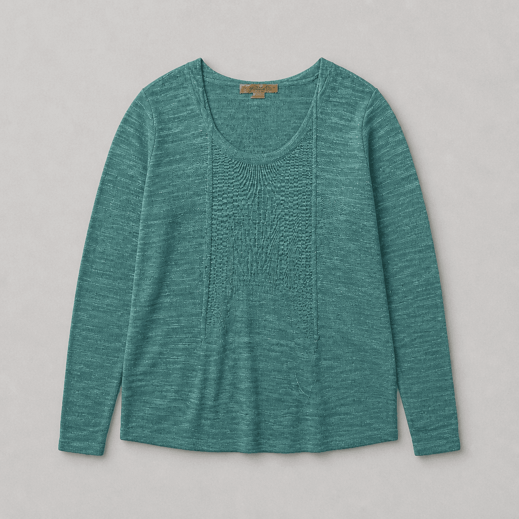 Nine West Vintage America Women's Long Sleeve Hooded Top Teal UC Size M