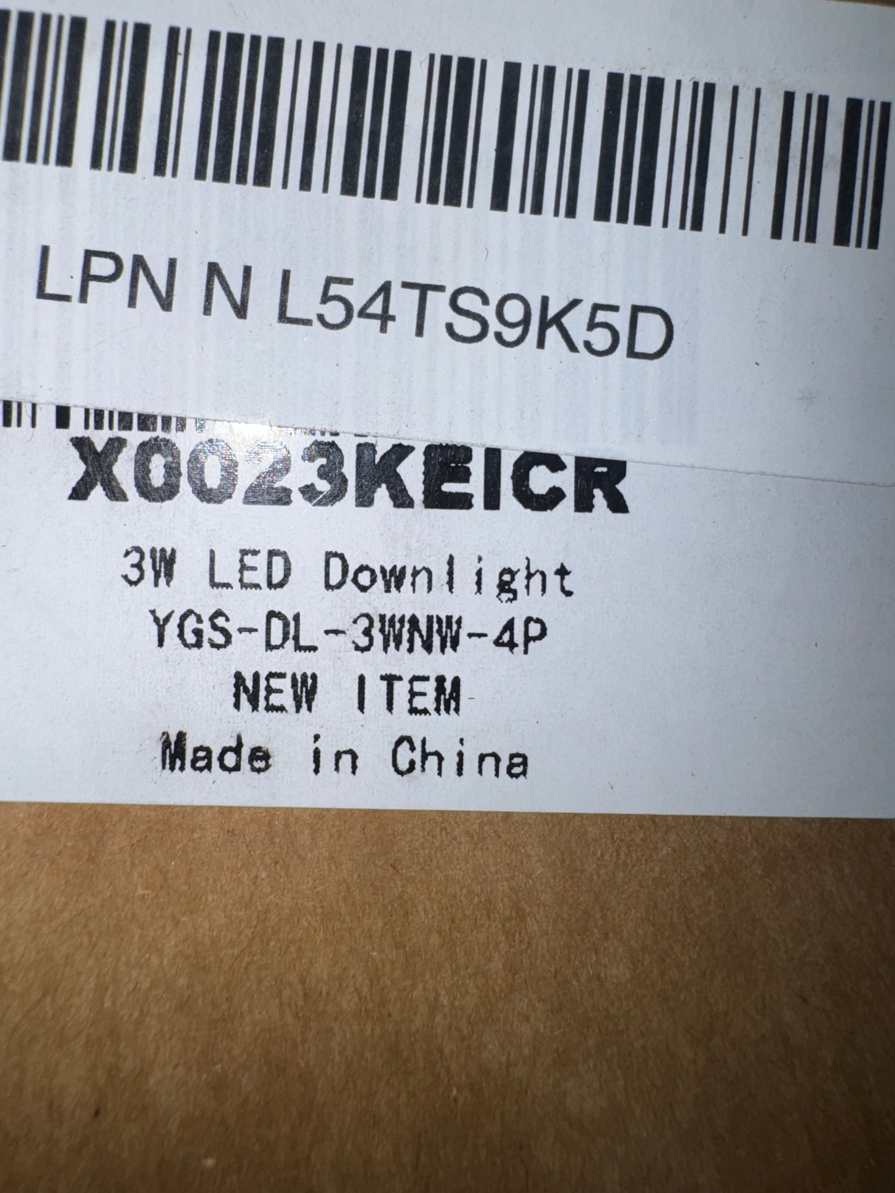 4 pack 3W LED Downlight YGS-DL-3WNW-4P White - Thumbnail 2
