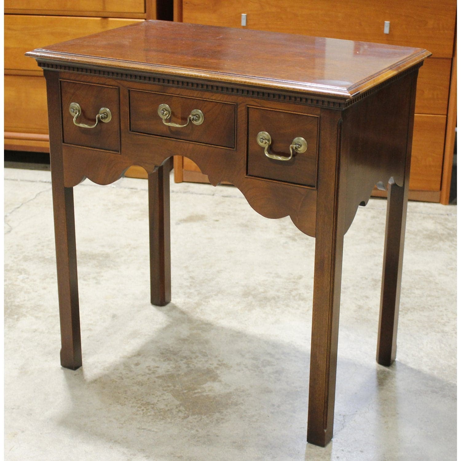 Hickory Chair Co. Vintage 3 Drawer Nightstand - Thumbnail 4