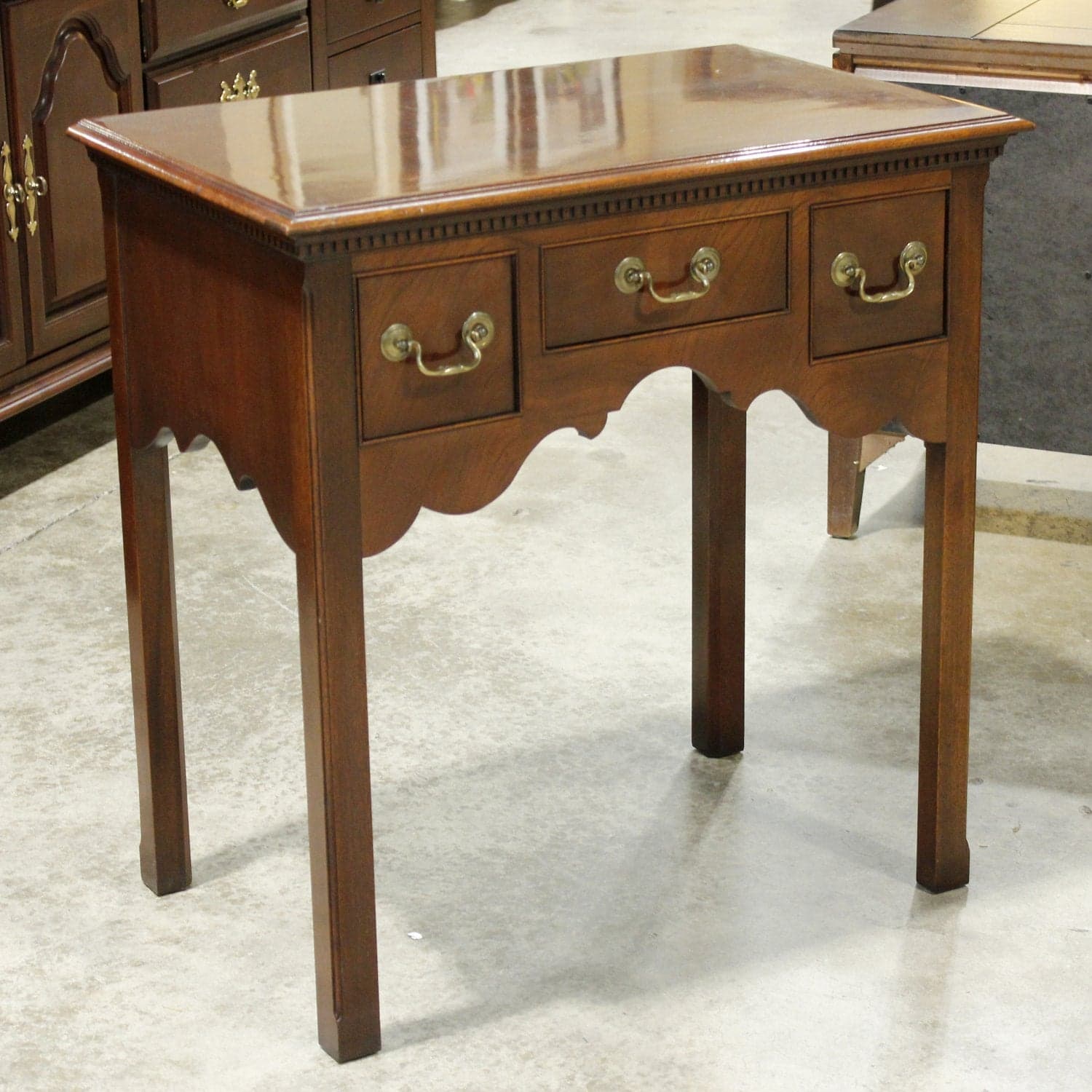 Hickory Chair Co. Vintage 3 Drawer Nightstand - Thumbnail 3