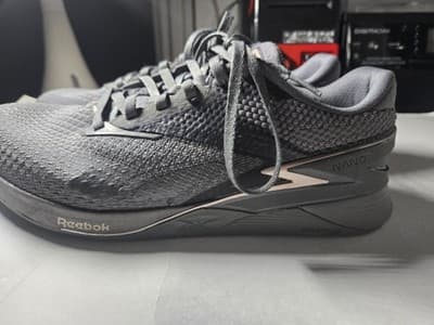 Reebok Nano X3 Lace Up Running Training Shoes Men's Shoes 8 gray Trainer - Thumbnail 13