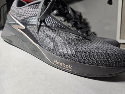 Reebok Nano X3 Lace Up Running Training Shoes Men's Shoes 8 gray Trainer - Thumbnail 2