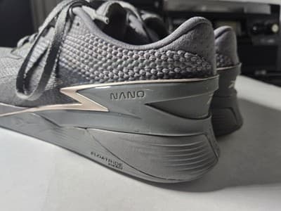 Reebok Nano X3 Lace Up Running Training Shoes Men's Shoes 8 gray Trainer - Thumbnail 7
