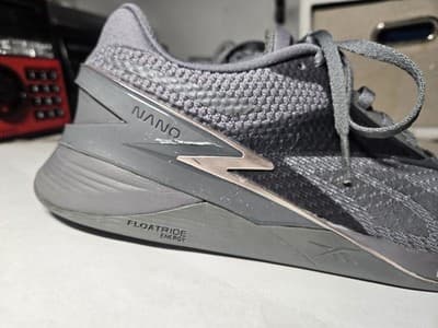 Reebok Nano X3 Lace Up Running Training Shoes Men's Shoes 8 gray Trainer - Thumbnail 3