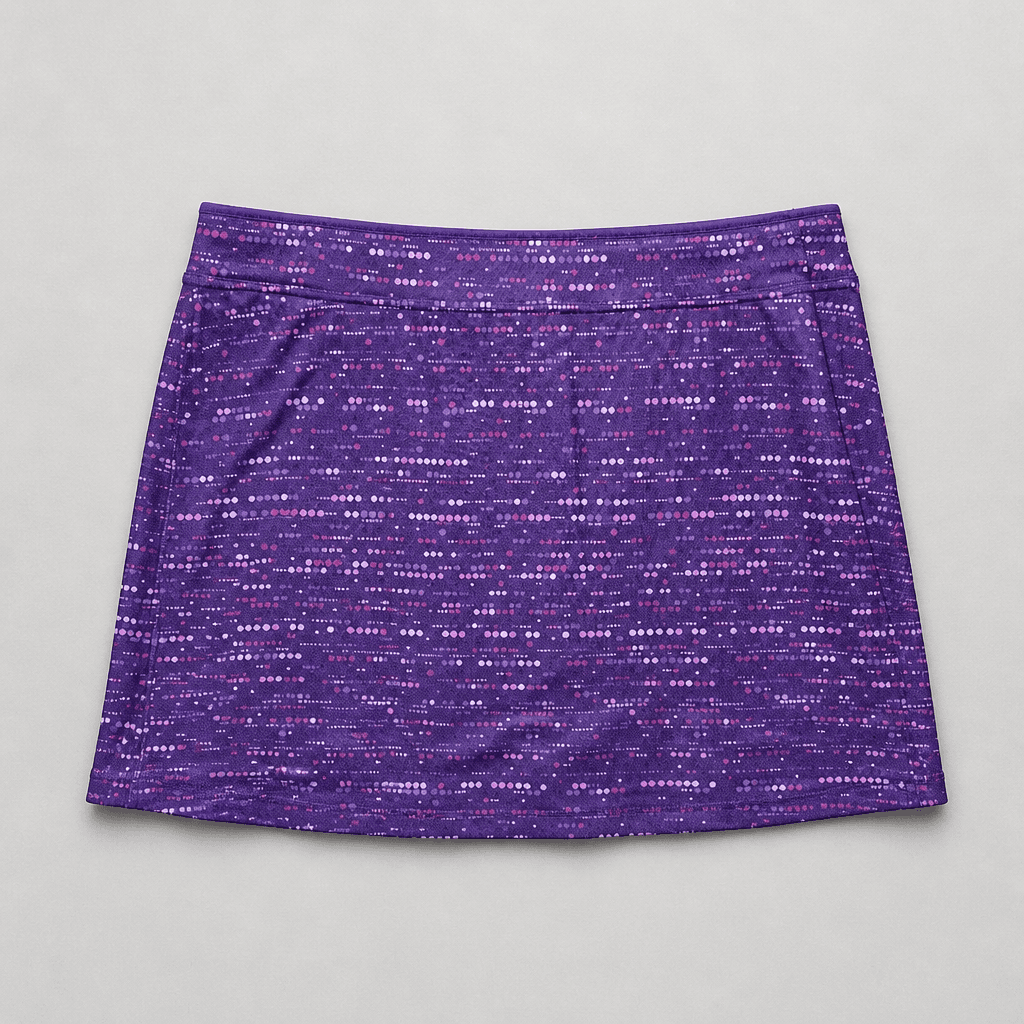 Women's 3X Swimwear Purple Skort with Black Shorts