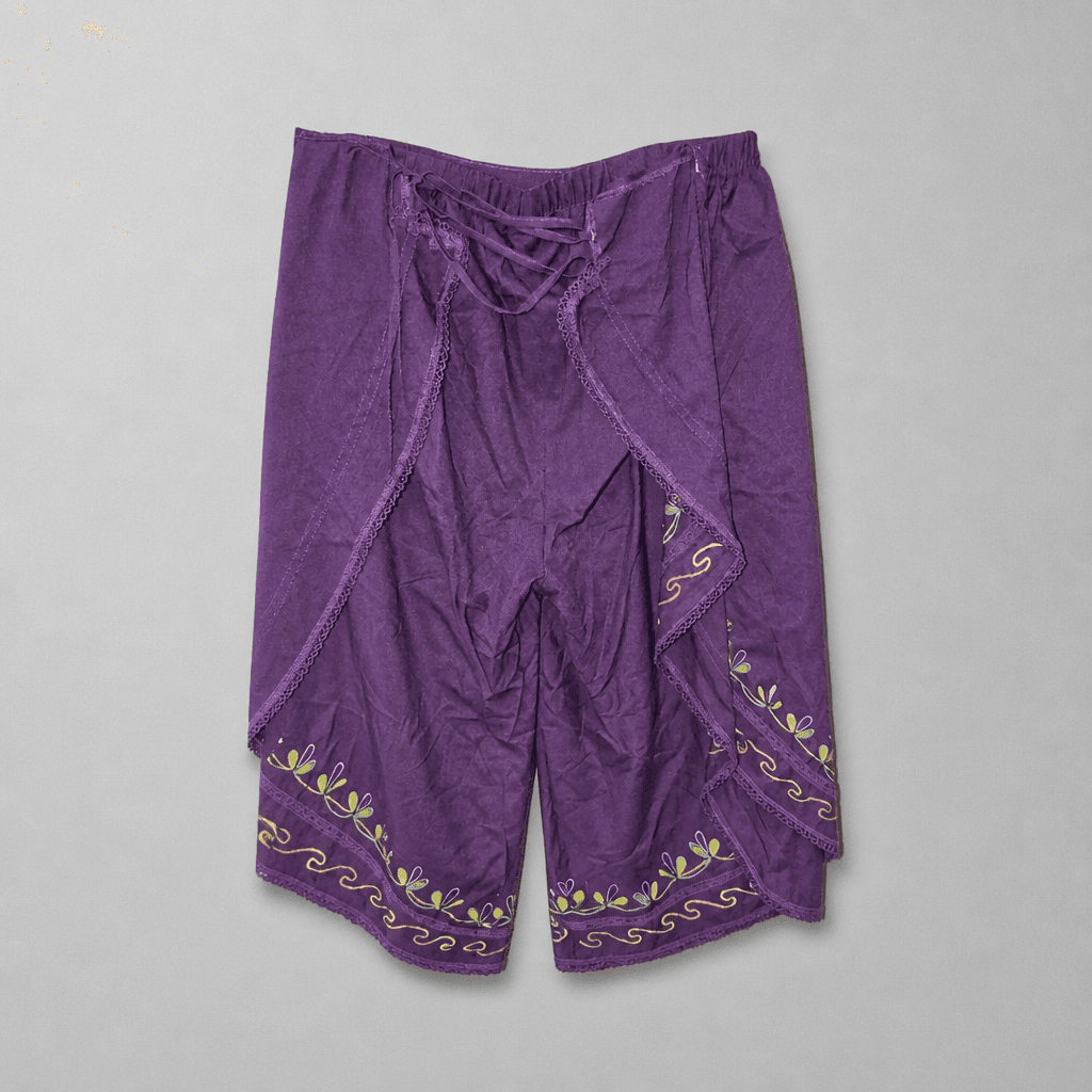 Purple Floral Harem Style Pants EUC 5XL - Thumbnail 2