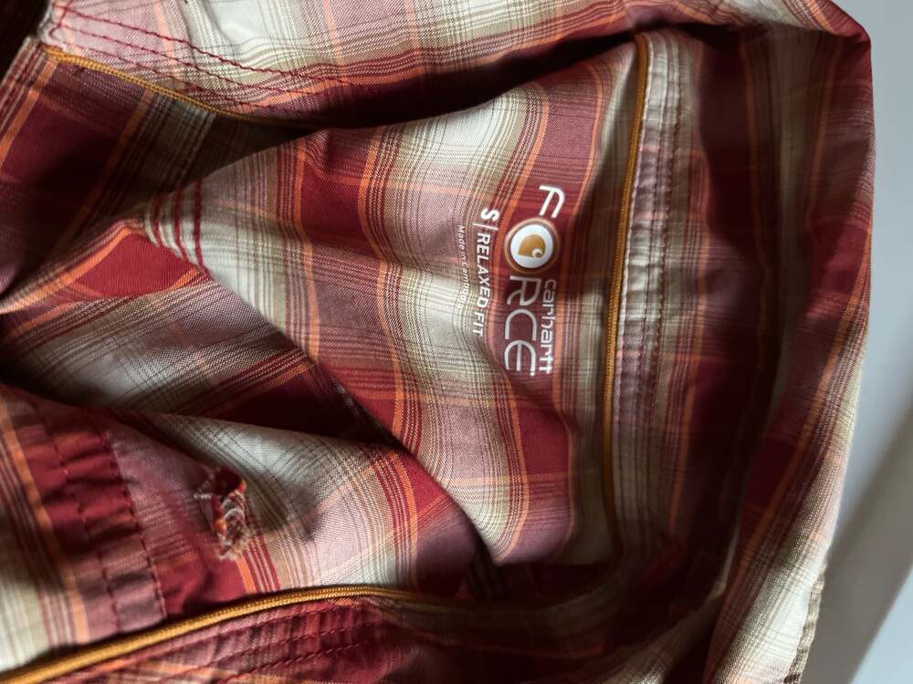 Carhartt Force Relaxed Fit Short Sleeve Plaid Button-Down Shirt - Thumbnail 2