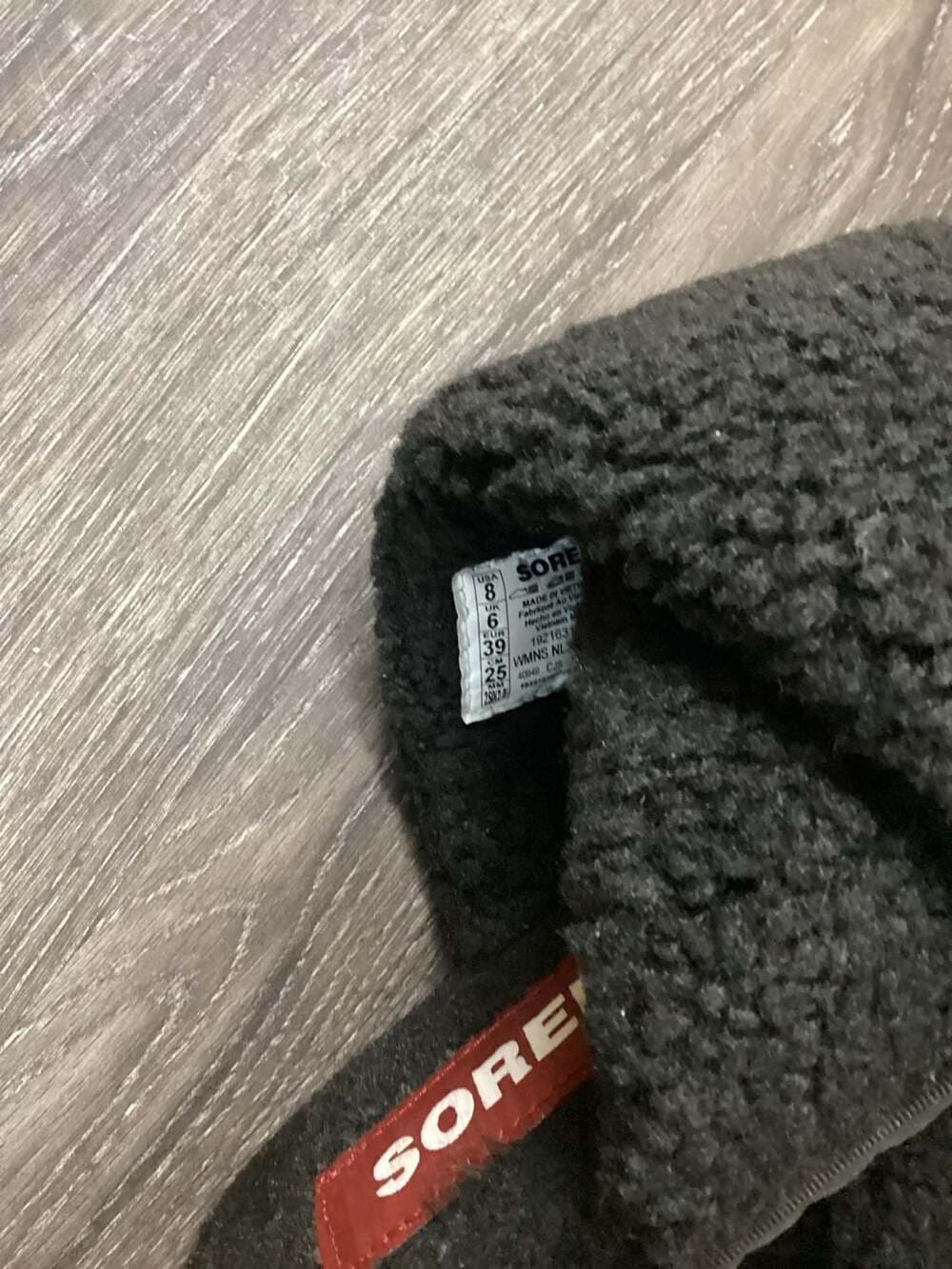 Sorel Roaming Buckle Slide Slipper Black Faux Shearling - Thumbnail 2