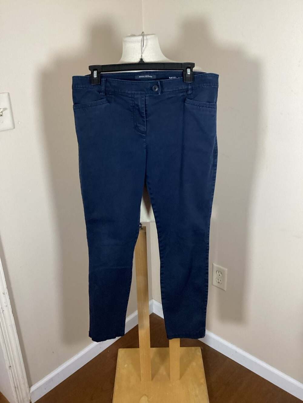 Marc O'Polo LAX Navy Blue Chino Pants Size 40 - Thumbnail 4