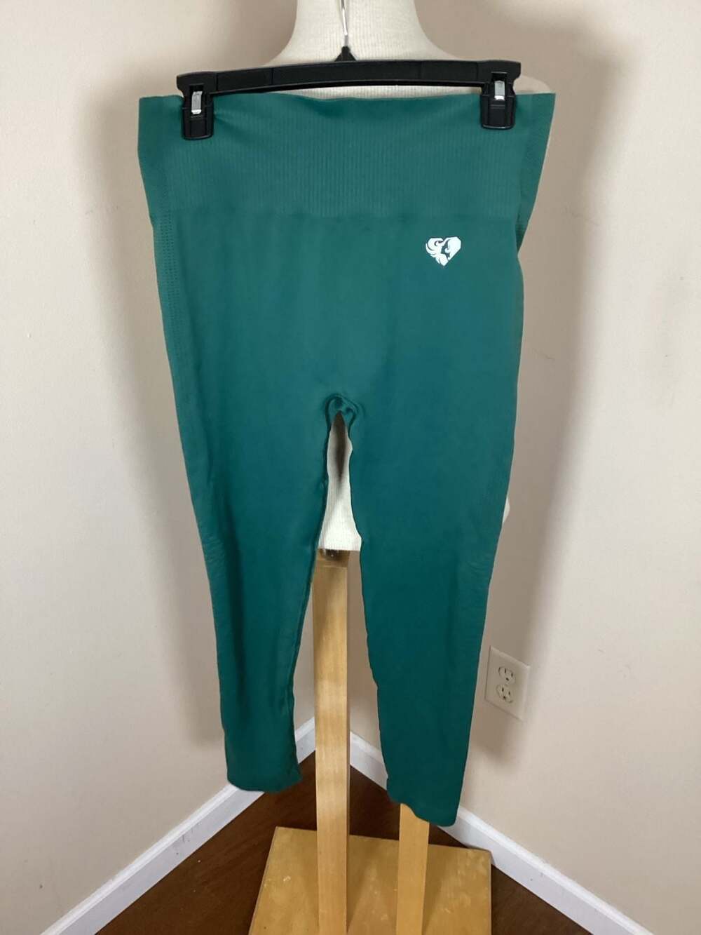 Women's Best Power Seamless Leggings Green Size XL - Thumbnail 3