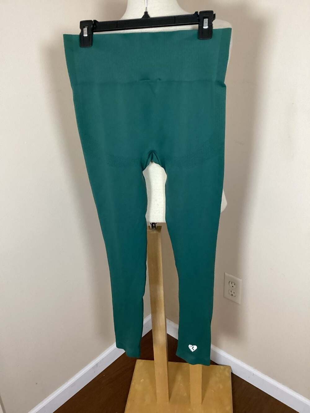 Women's Best Power Seamless Leggings Green Size XL - Thumbnail 2