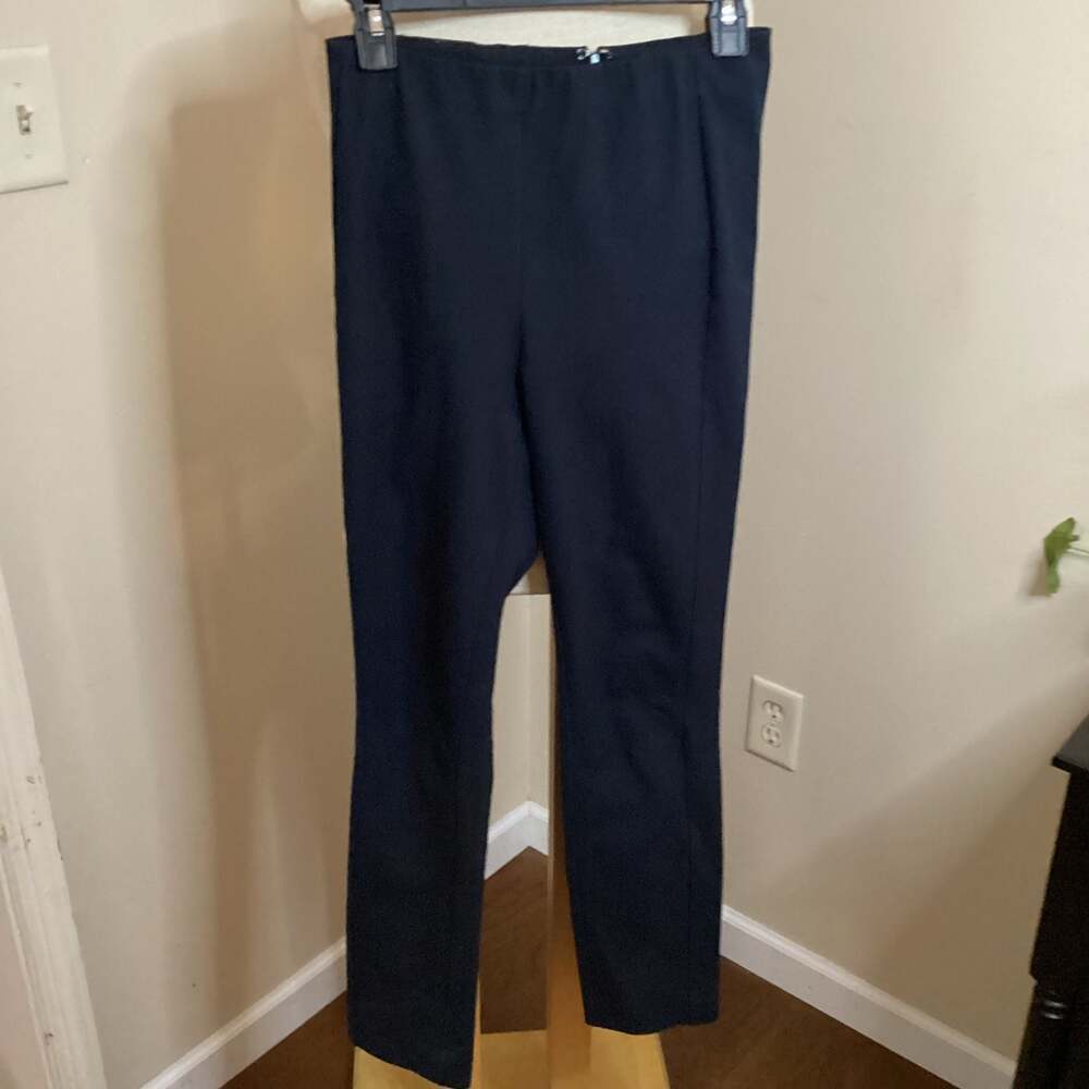 rag & bone Simone Ponte Mid-Rise Skinny Pants in Navy Blue - Thumbnail 3