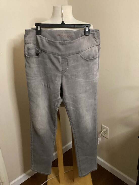 Jag Jeans Women's Size 14 Gray Pull-On High Rise Skinny Stretch Denim Jegging - Thumbnail 4