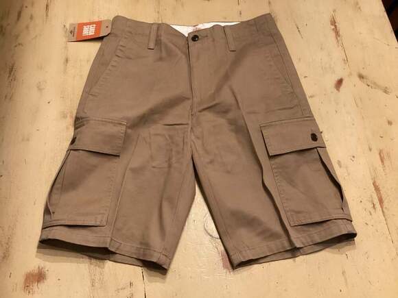 Dockers Men's Khaki Cargo Shorts Size 30 - Thumbnail 5