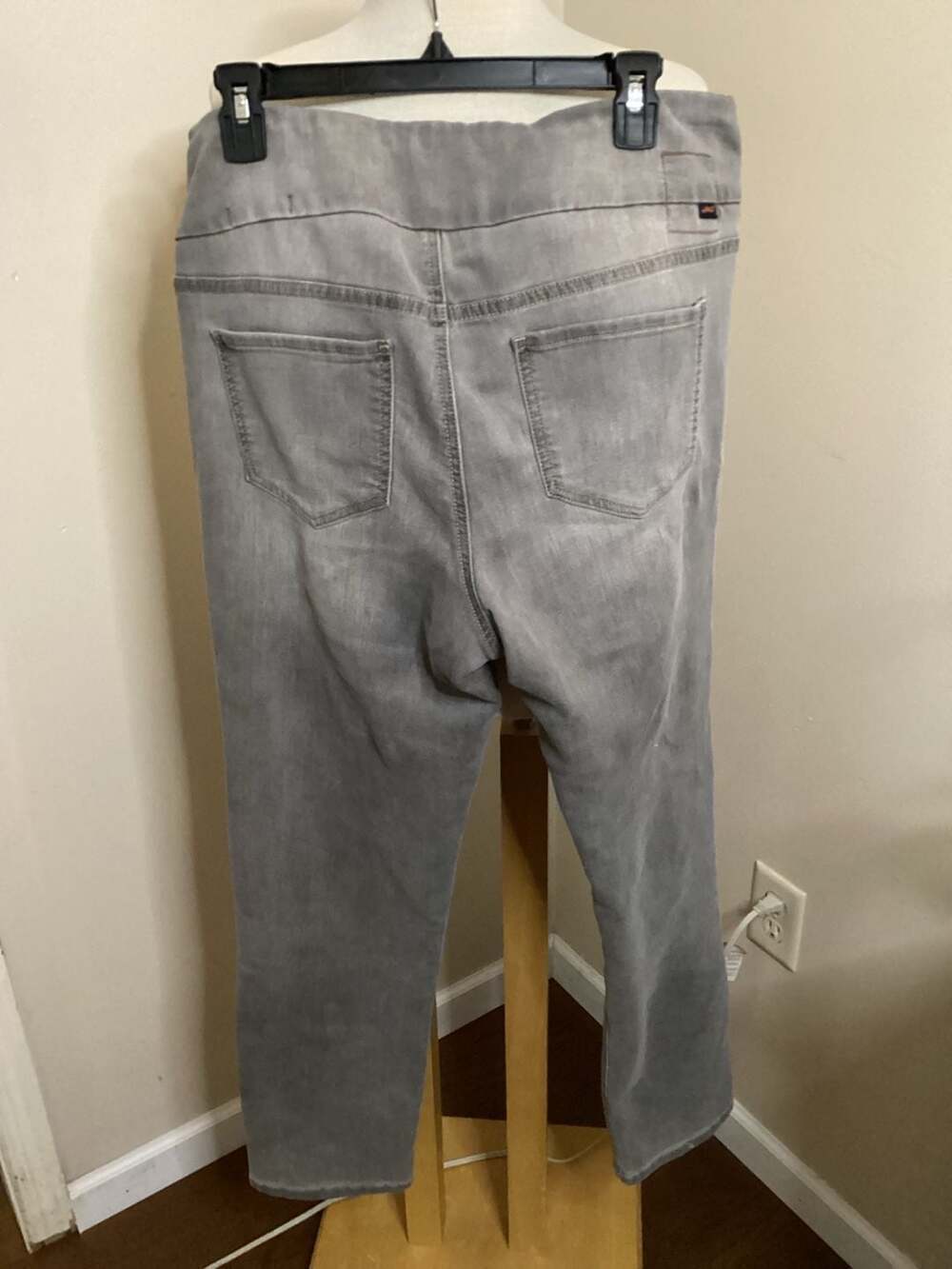 Jag Jeans Women's Size 14 Gray Pull-On High Rise Skinny Stretch Denim Jegging - Thumbnail 2